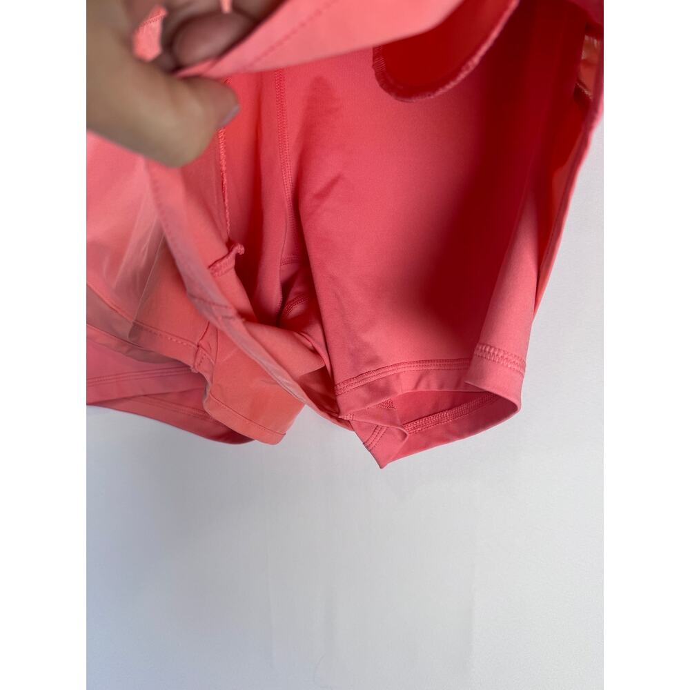 Apana Running Shorts Women’s M Coral Two In One Lined Mesh Athletic Workout - Picture 6 of 7